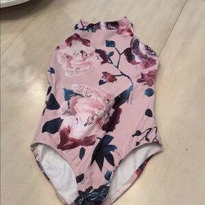 Elegant Pink Floral Bodysuit